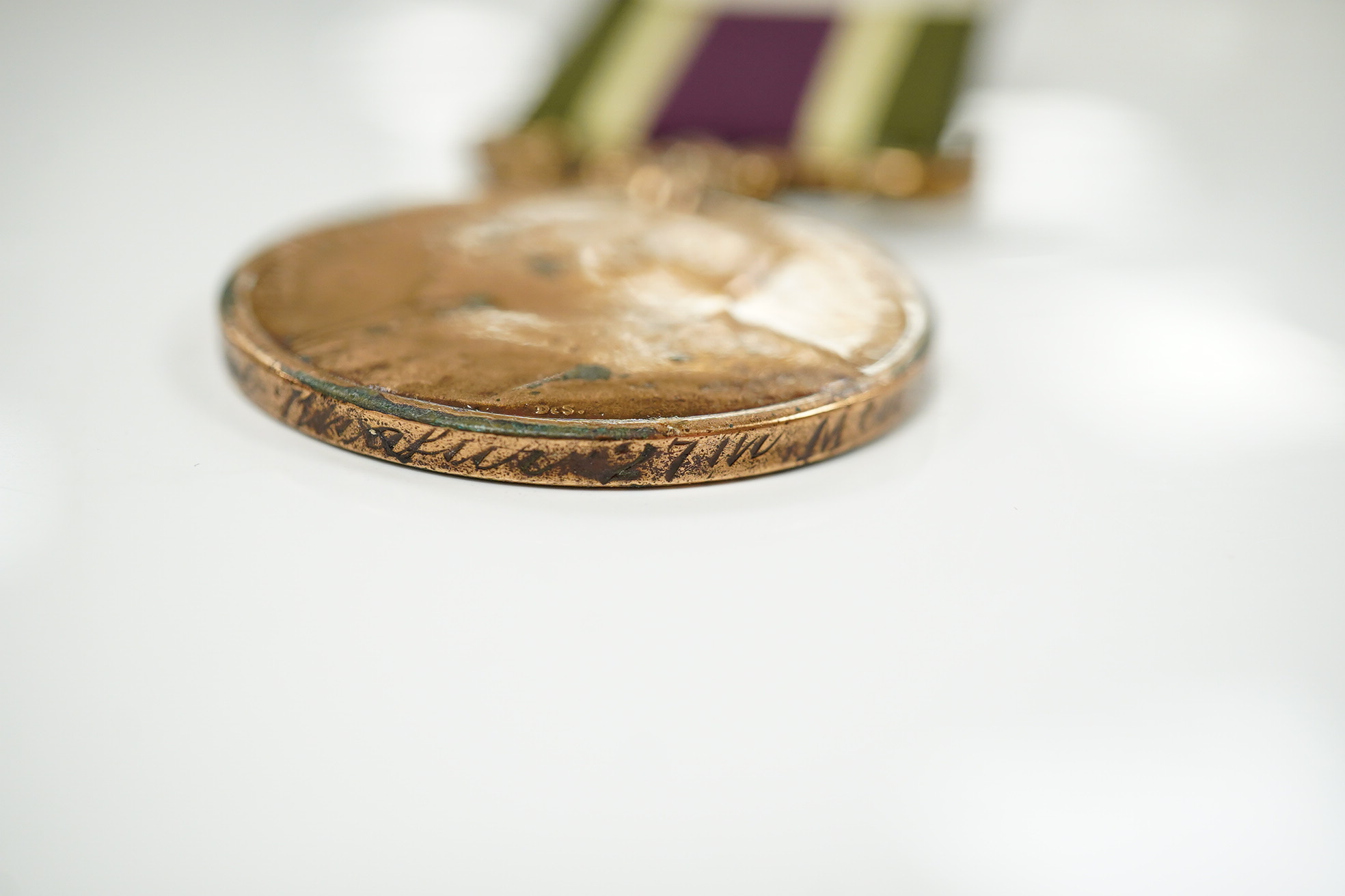 A Tibet Medal, 1905, bronze with Gyantse clasp to Servant Abdul Ghafur 27 (Bengal) Indian Mountain Bty